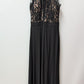 Morgan & Co Black Lace Bodice Maxi Dress