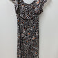 SHEIN Black/White/Orange Spotted Maxi Dress