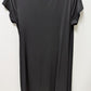 attention Black Short Sleeve Wrap Dress