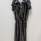 eye candy Black/White Striped Wide Leg Jumpsuit