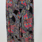 Lauren Ralph Lauren Black Paisley Wide Leg Pants