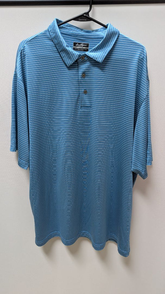 Ben Hogan Performance Blue Striped Polo Shirt