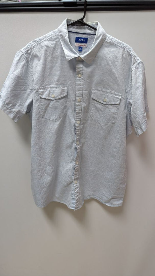 Apt. 9 Light Blue HEIQ "Smart Temp" Button Up Shirt