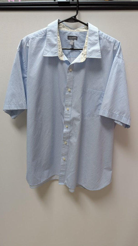 Van Heusen Light Blue Patterned Button Up Shirt