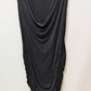 Ava & Viv Black Ruched Cocktail Dress