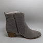 Amazon Essentials Light Grey Heather Microsuede Boots
