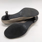 Franco Sarto Grey Leather Kitten Heels