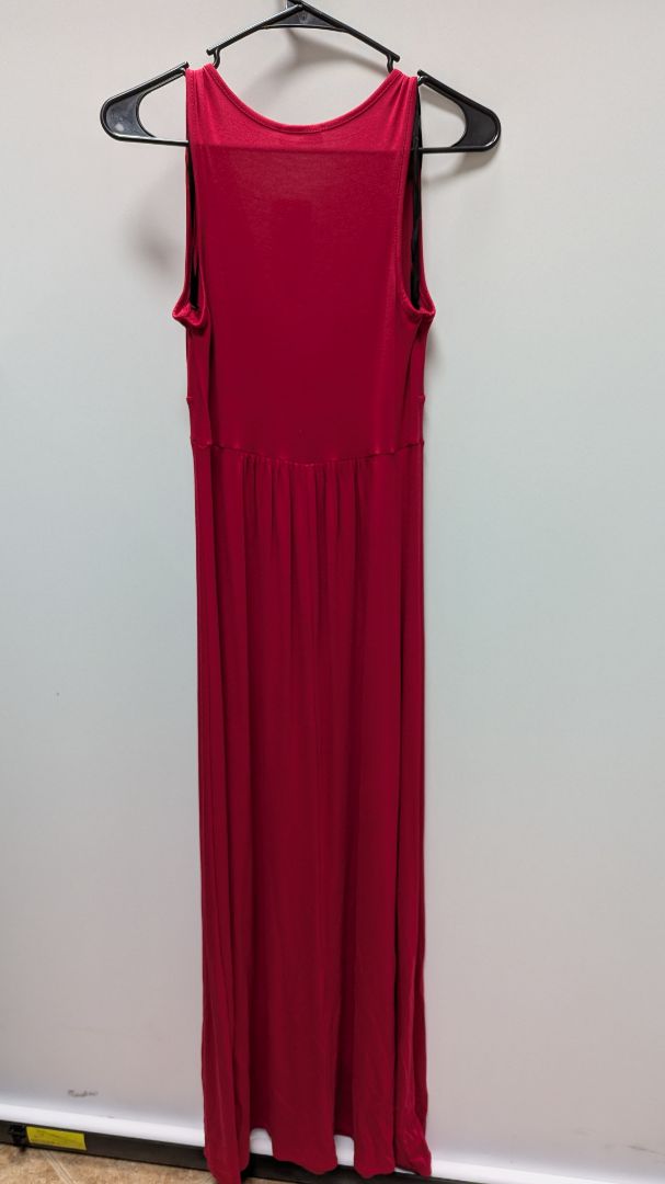 Loveappella Red Sleeveless Maxi Dress