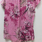 White House Black Market Sunset Floral Flutter Sleeve Blouse