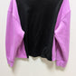 ImPerfect Black/Purple Split Panel Graphic Sweatshirt