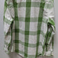 Eddie Bauer Green/White Plaid Button Up Shirt
