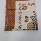 Orange/Cream Thanksgiving-Themed Fabric Sheet