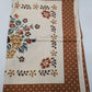 Orange/Cream Thanksgiving-Themed Fabric Sheet