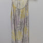 Alfani Intimates White/Grey/Yellow Floral Nightgown Dress