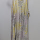Alfani Intimates White/Grey/Yellow Floral Nightgown Dress