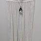 Just Living White/Black Striped Casual Blouse & Pants Set