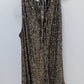 Taylor Gold Sequin Halter-Neck Mini Dress