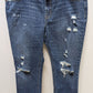 Old Navy Medium Wash Distressed Boyfriend Jeans