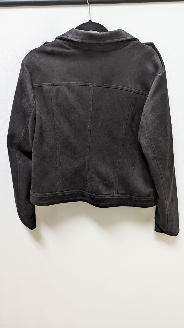 philosophy Black Faux-Suede Moto Jacket
