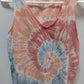 Old Navy Pink/Blue Tie-Dye V-Neck Tank