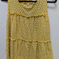 Style & Co Yellow/White Polka Dot Sleeveless Blouse
