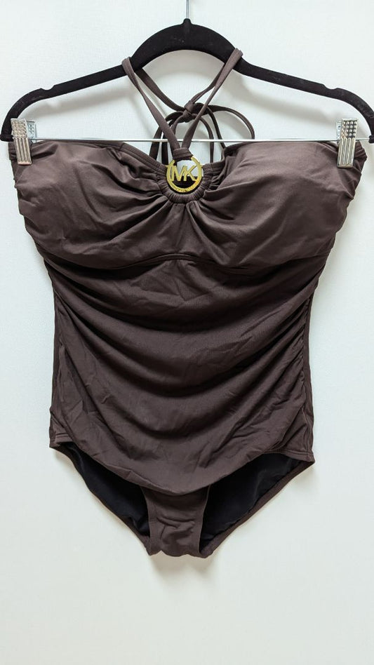 Michael Kors Brown One-Piece Swimsuit