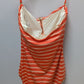 Michael Kors Orange Striped Halter-Neck One-Piece Swimsuit