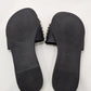 Steve Madden Black Silver Rhinestone Sandals