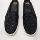 Keds x Kate Spade Black Glitter Slip-On Sneakers