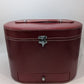 Red Leather Vintage Travel Jewelry Case