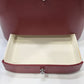 Red Leather Vintage Travel Jewelry Case