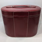 Red Leather Vintage Travel Jewelry Case