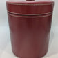 Red Leather Vintage Travel Jewelry Case