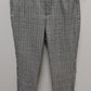 Old Navy Black/White Plaid High-Rise Pixie Skinny Pants