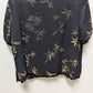 Joan Leslie Vintage Black Bamboo Button-Down Shirt