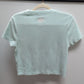 Juicy Couture x Forever 21 Light Blue Textured Cropped T-Shirt