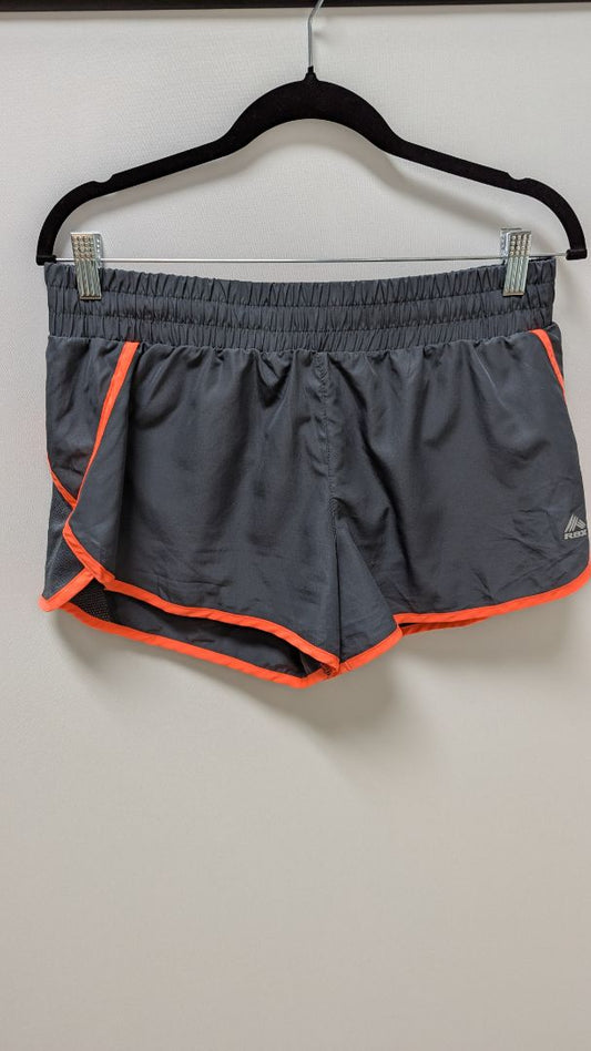 RBX Performance Grey/Orange Lined Active Shorts