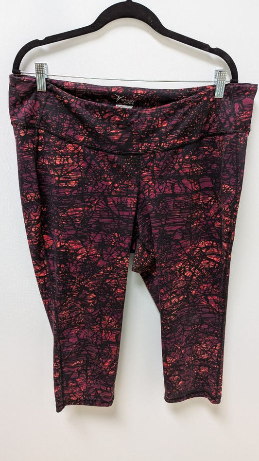 Old Navy Active Purple/Orange Patterned Active Leggings