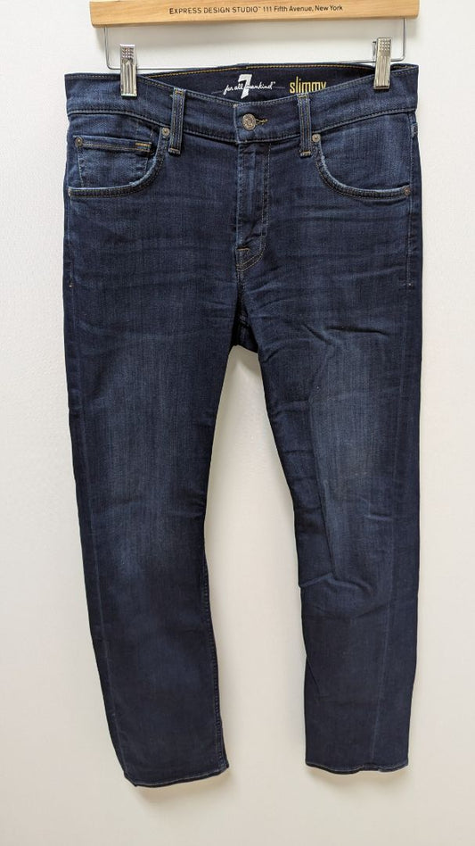 7 for All Mankind Dark Wash "Slimmy" Jeans