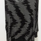Grace Elements Black/Grey Patterned Lined Asymmetrical Blouse
