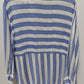 Banana Republic Blue/White 2-Way Striped Blouse