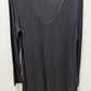 Alfani Intimates Essentials Black Long Sleeve Nightgown