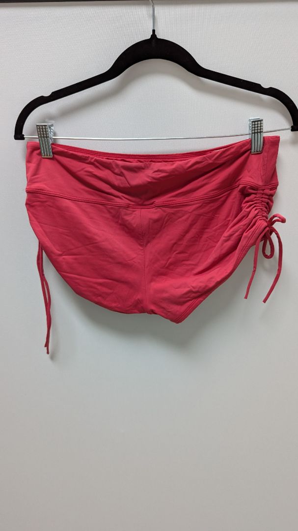 Beach House Coral Pink Ruched Swim Shorts