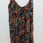 knot sisters Dark Grey/Pink Leaf Patterned Wide-Leg Jumpsuit