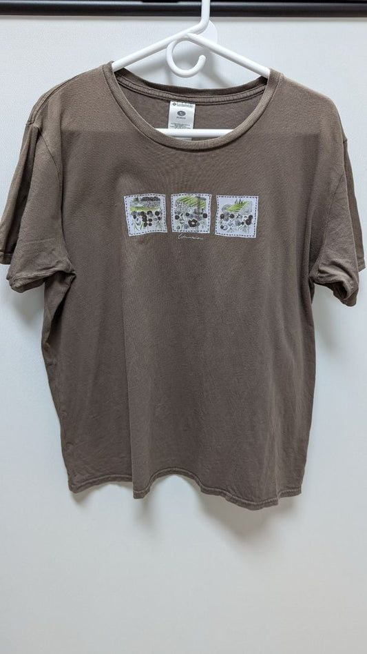 Columbia Brown Short Sleeve 3-Panel Graphic T-Shirt