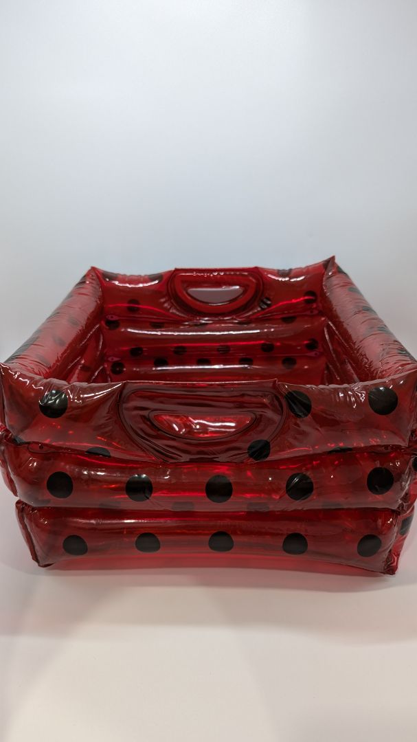 Red Polka Dot Inflatable Vintage Purse