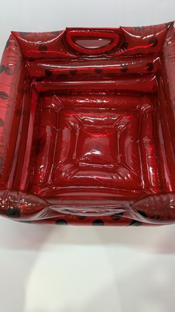 Red Polka Dot Inflatable Vintage Purse