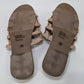 Bar III Beige Caged Metallic Studded Sandals