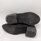 Pierre Dumas Black Faux-Suede Western Ankle Boots