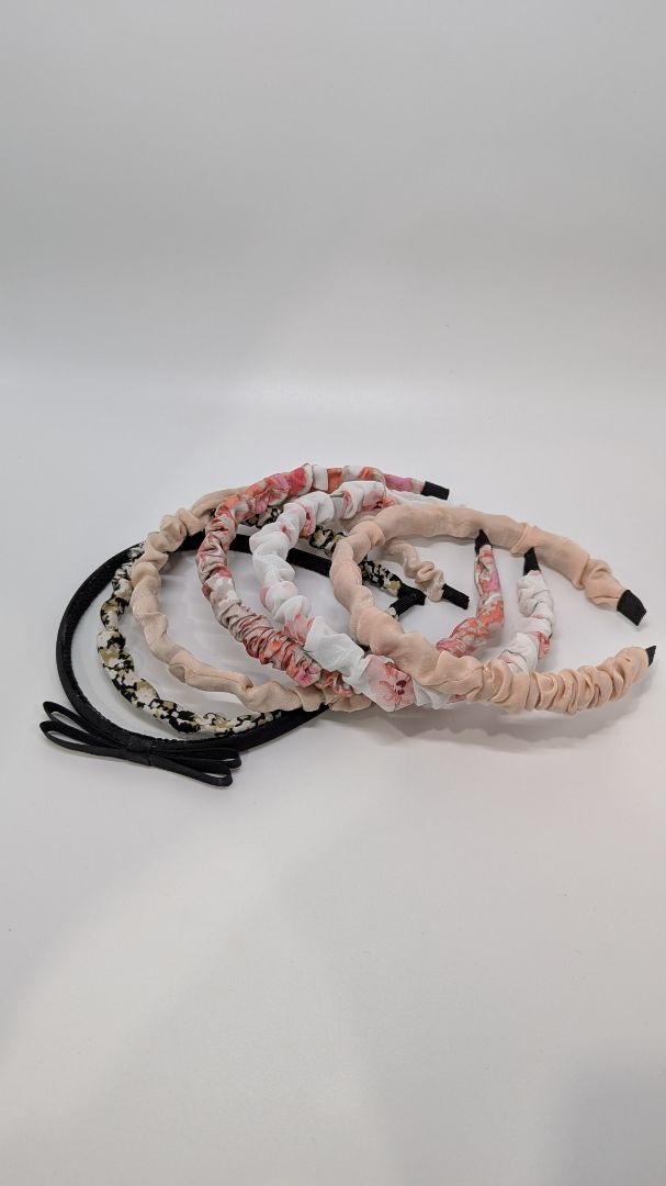 6-Pack of Fabric Plain/Patterned Headbands